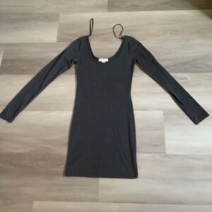 Gray mini dress